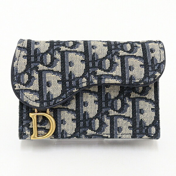 DIOR Blue Card Holder - Picture 1 of 3
